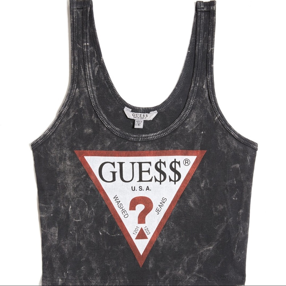 GUESS X Asap Rocky Collab Crop Tank Top